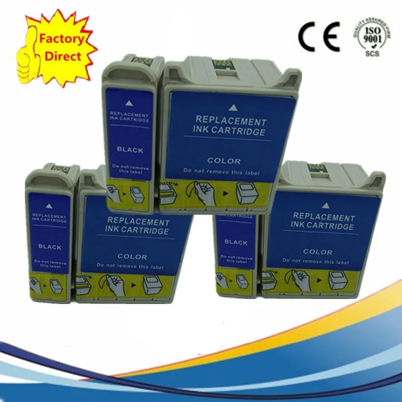 3SET 6PCS T040 T041 E-040 E-041 чернильные картриджи Замена Стилус C62 CX3200 струйный принтер - Цвет: 3SET 6PCS