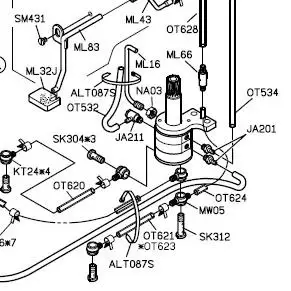 

Для швейной машины SIRUBA 700H, б/у коннектор для шлангов, номер швейных деталей MW05