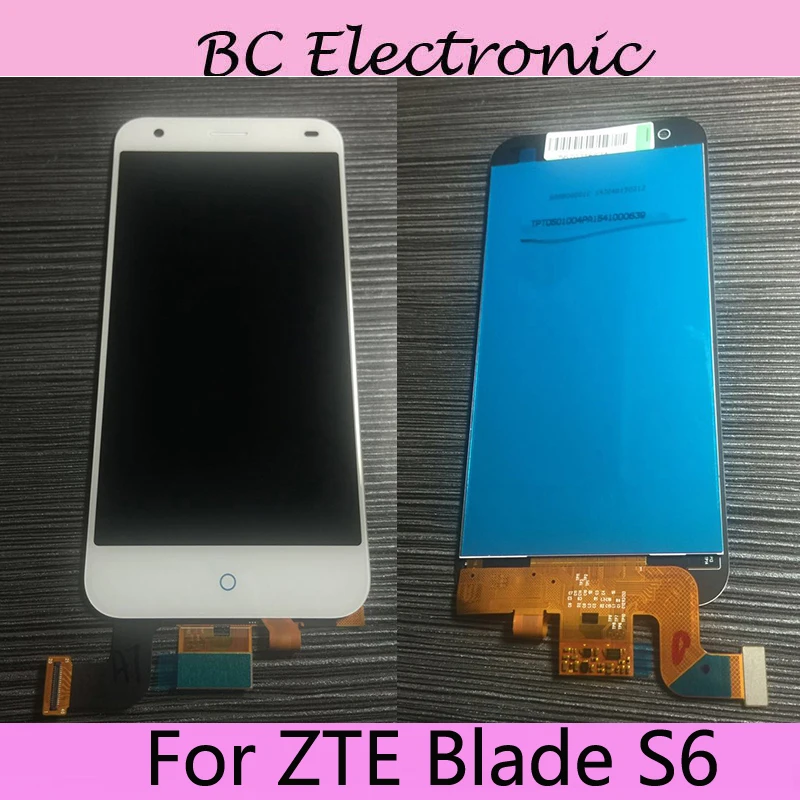 ЖК экран для ZTE Blade S6 S 6 100% оригинальный дисплей + сенсорный в сборе замена
