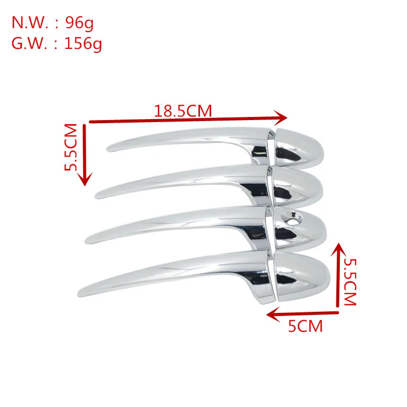 ABS Chrome Door Handle Cover For TOYOTA RAV4 2014 2015 2016 2017 2018 8PCS/SET Car Sticker | Автомобили и мотоциклы