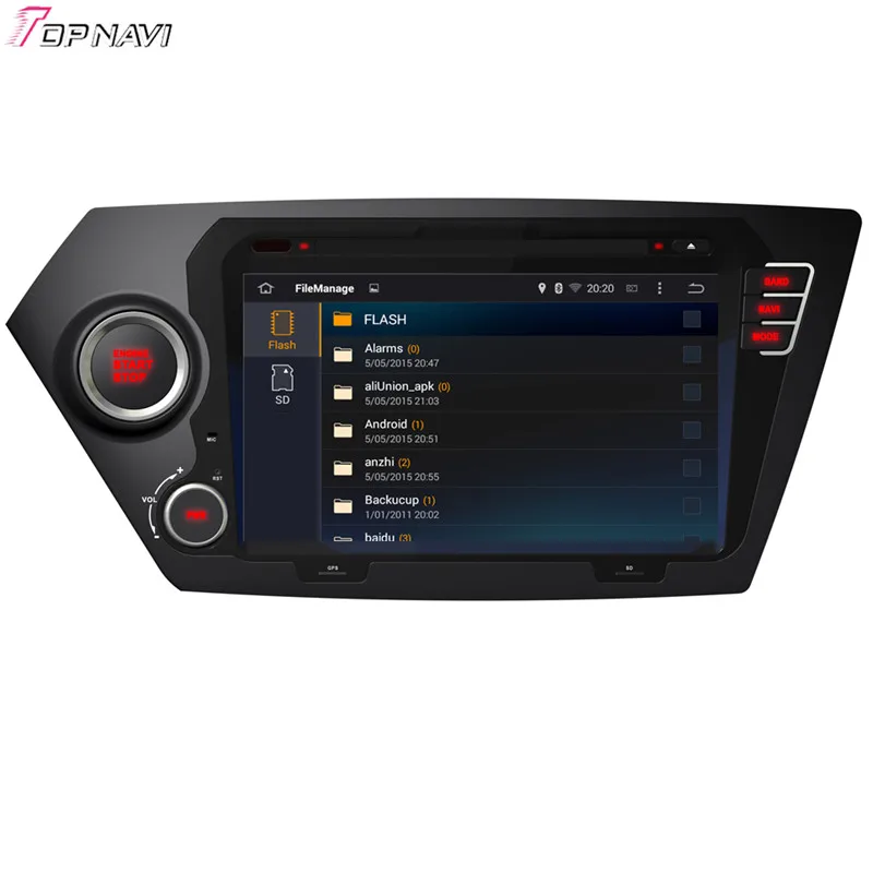 Topnavi 8 ''Восьмиядерный 2 Гб RAM Android 6 0 Автомобильный Радио Стерео GPS для KIA K2 2011-/RIO