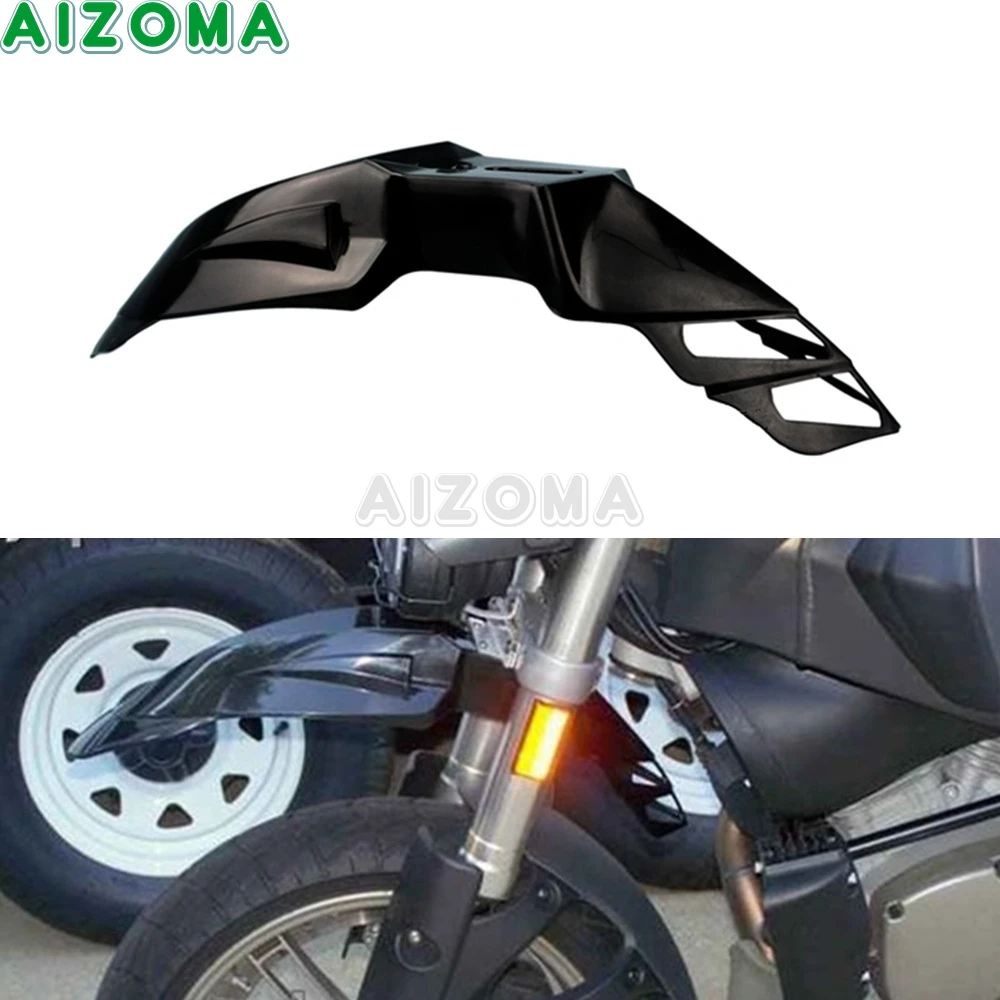 Черный Универсальный передний брызговик для мотокросса Kawasaki Yamaha Suzuki Supermoto ABS