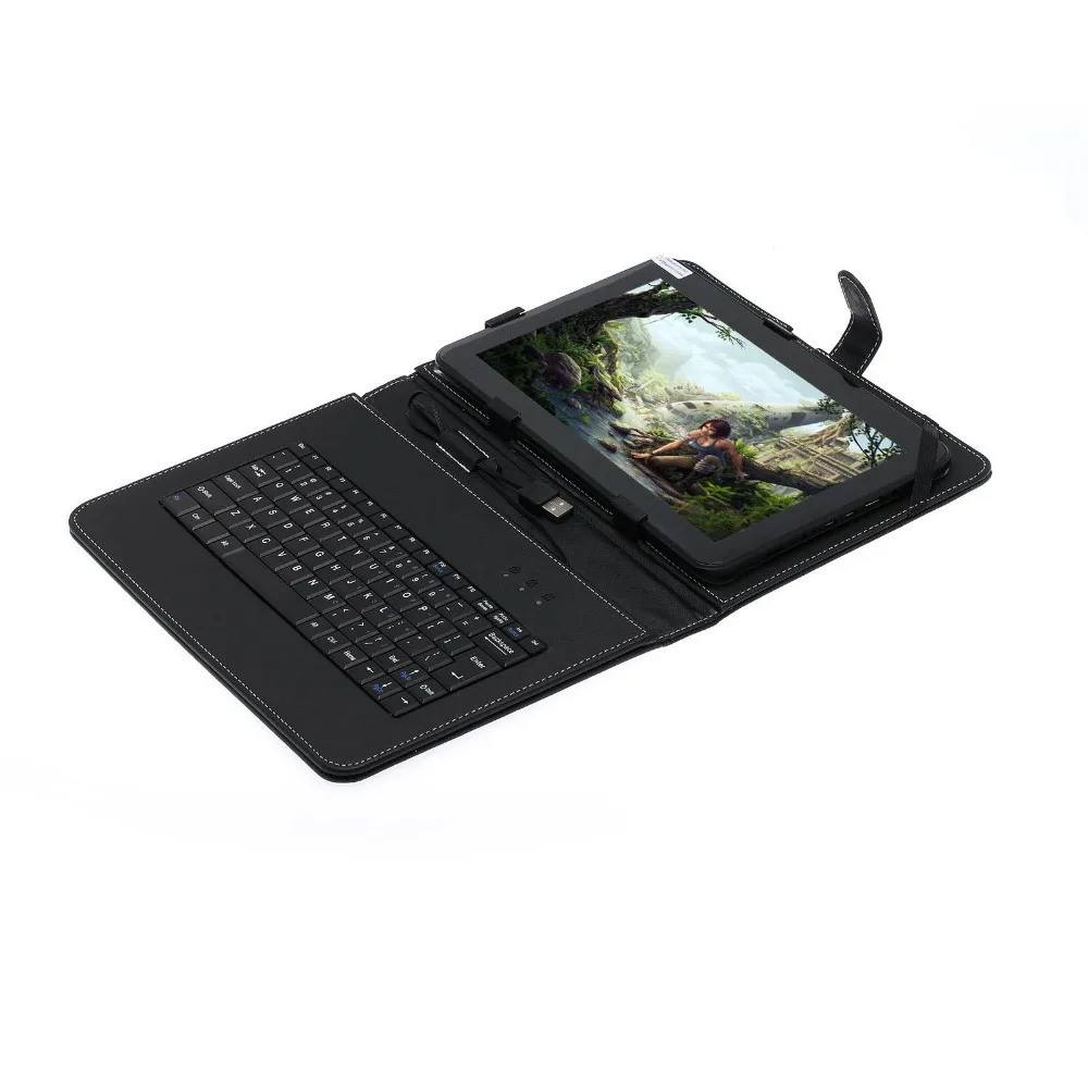 Qual Core Bluetooth 10.1-дюймовый Android 4 планшет ПК камера 1 5 GHz 8 GB/1 GB 1024x600 комплект клавиатура