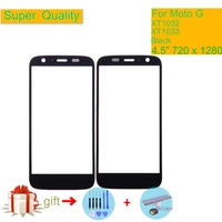 super quality for motorola moto g xt1032 xt1033 g1 touch screen front outer glass panel lens no lcd display digitizer