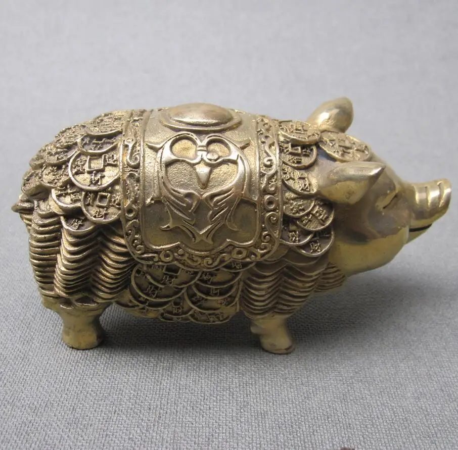 Ymying Китайские знаки зодиака старые латунные украшения для денег