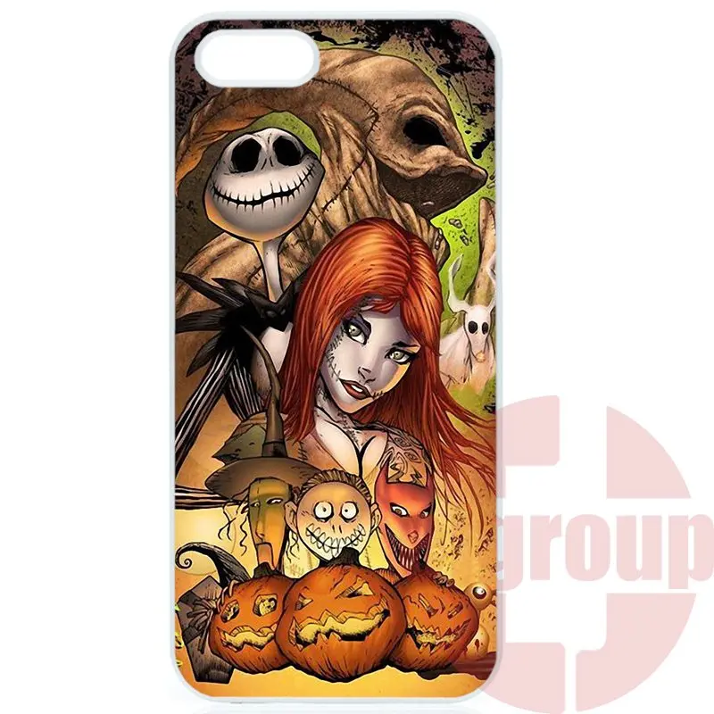 Хэллоуин Пародия Крови Джек Скеллингтон Кошмар Для Apple iPhone 4 4S 5 5C SE 6 S 7 Плюс 4.7 5.5 iPod