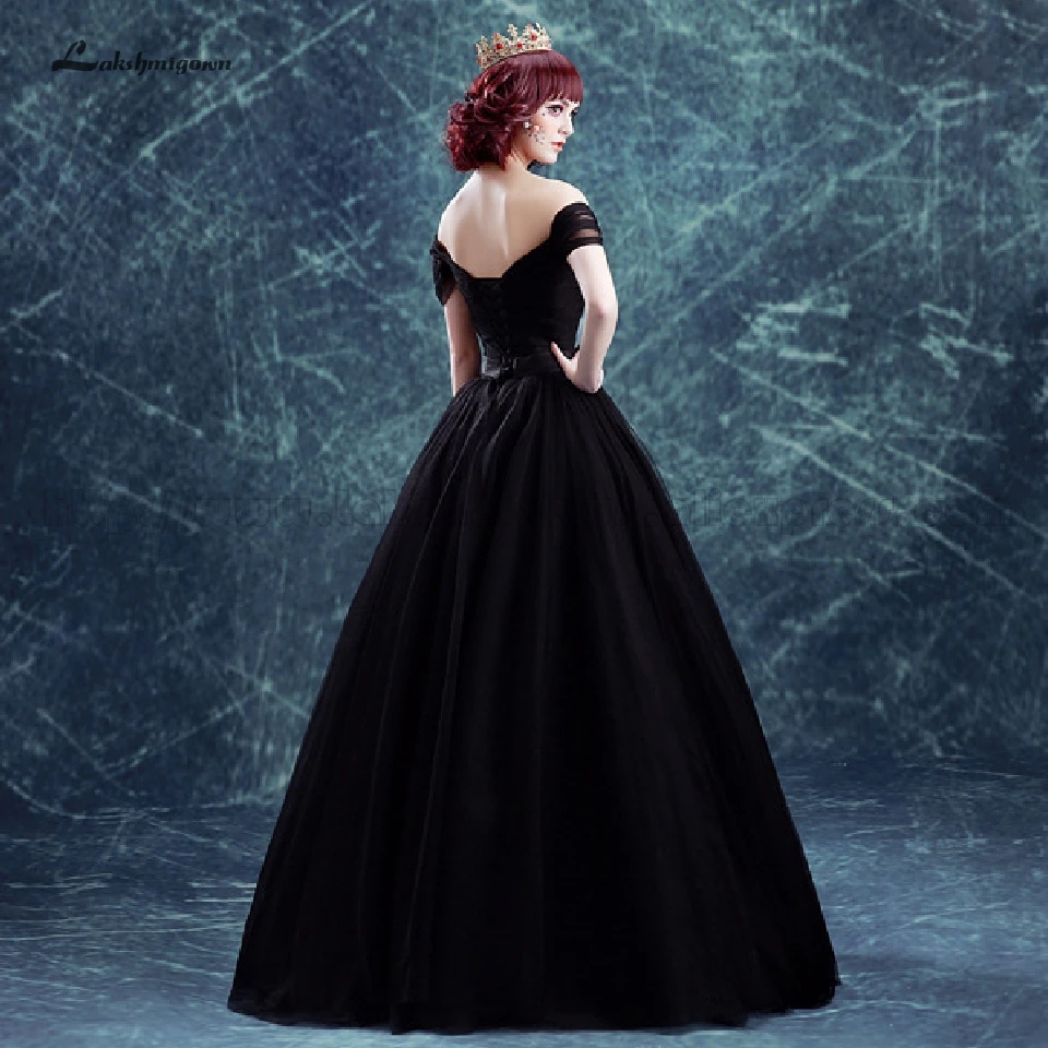 Женское свадебное платье с открытыми плечами lakshmidress черное готическое Платье на