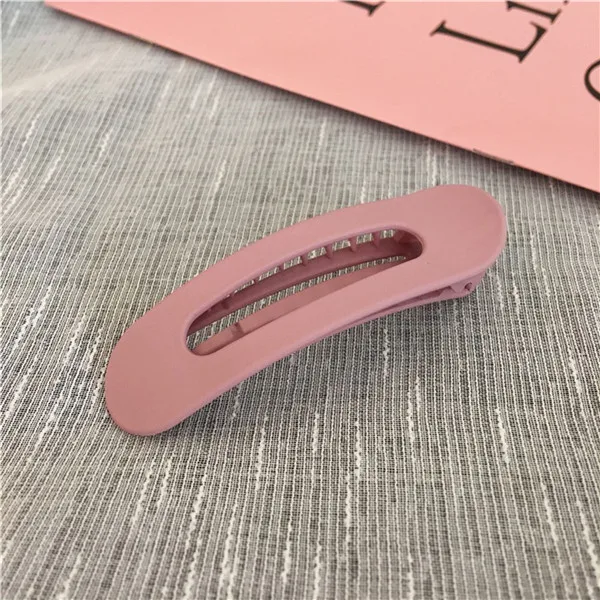 pink Скраб большие заколки для волос твердый цветной головной убор японский стиль акриловая булавка для волос заколки для волос для женщин девочек аксессуары для укладки волос - Цвет: pink