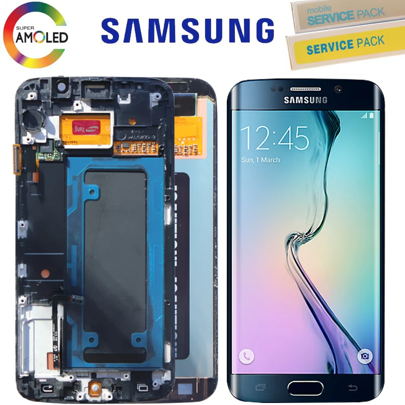 5 1 ''Замена Оригинальный AMOLED для Samsung Galaxy S6 edge дисплей G925 G925F G925I сенсорный экран