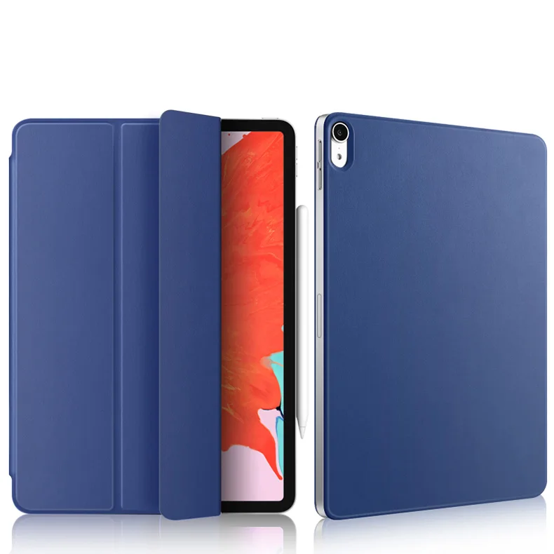 Blue Чехол-книжка для iPad Pro 11 Магнитный ультра тонкий чехол для смарт-телефона для iPad Pro 11 дюймов Чехол A1934 A80 A2013+ подарок - Цвет: Blue