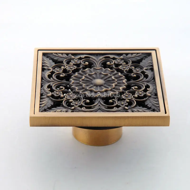Бесплатная доставка новый дизайн латунный художественный тропический дренаж 10*10