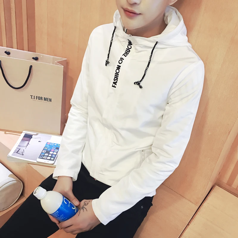 

Men Jacket Coat Autumn Nice New Fashion Mens Jackets Jaqueta Masculina Veste Homme Brand Casual Slim Fit Hooded Jacket Outerwear