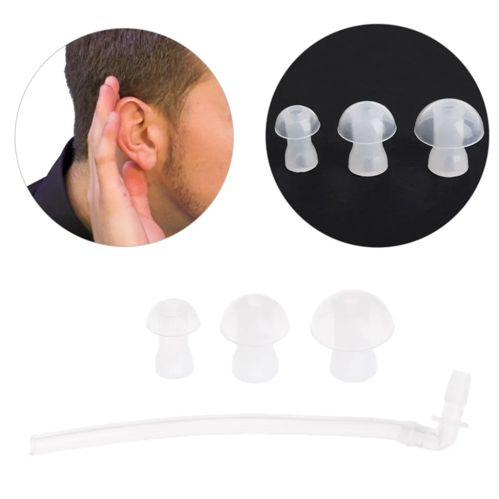 DUAI 3 шт ушные вкладыши с 1 трубкой Resound BTE слуховые аппараты ушные купола универсальный уход за здоровьем