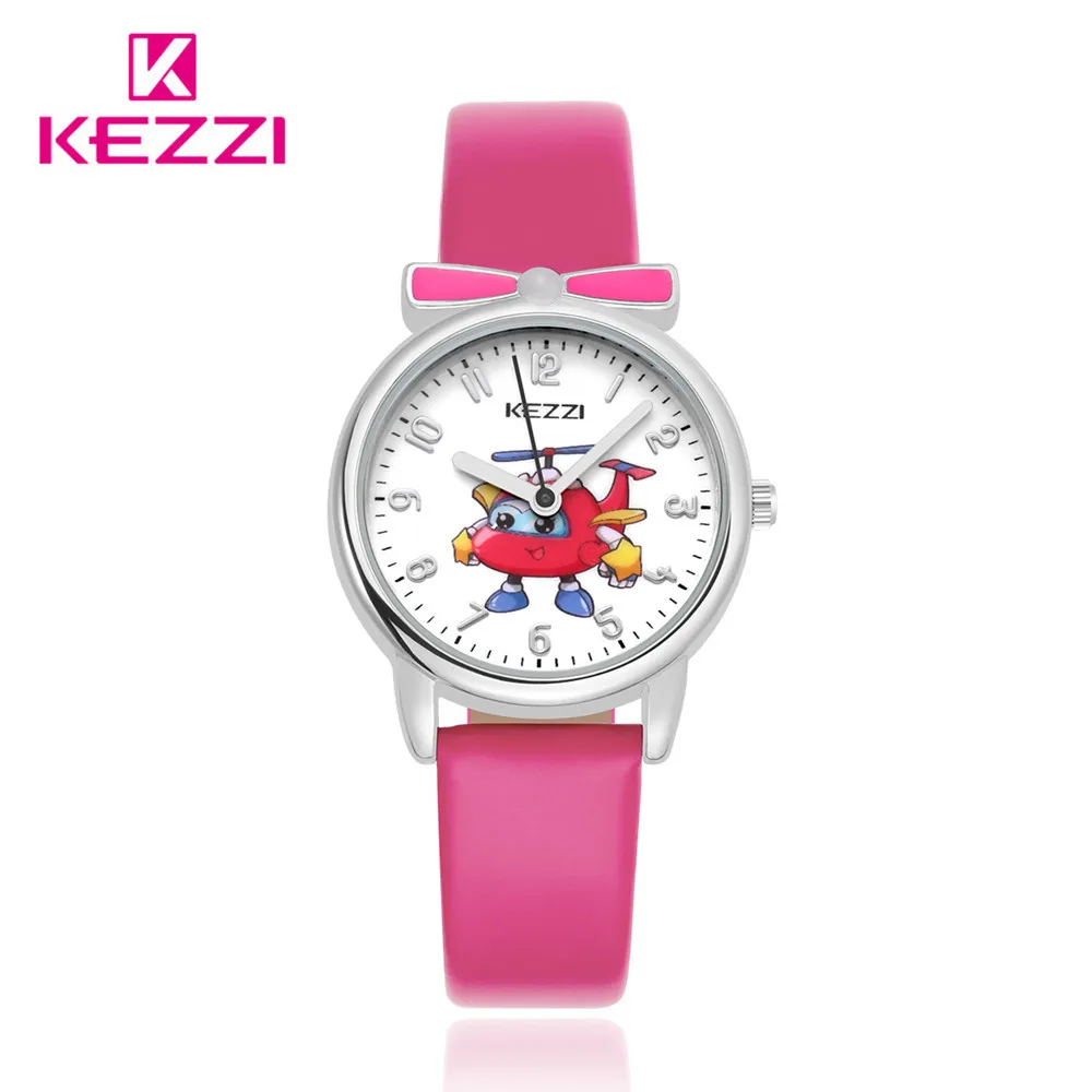 KEZZI розовый часы для детей Водонепроницаемый 8 мм дети девочек relogio meisjes horloge Розе