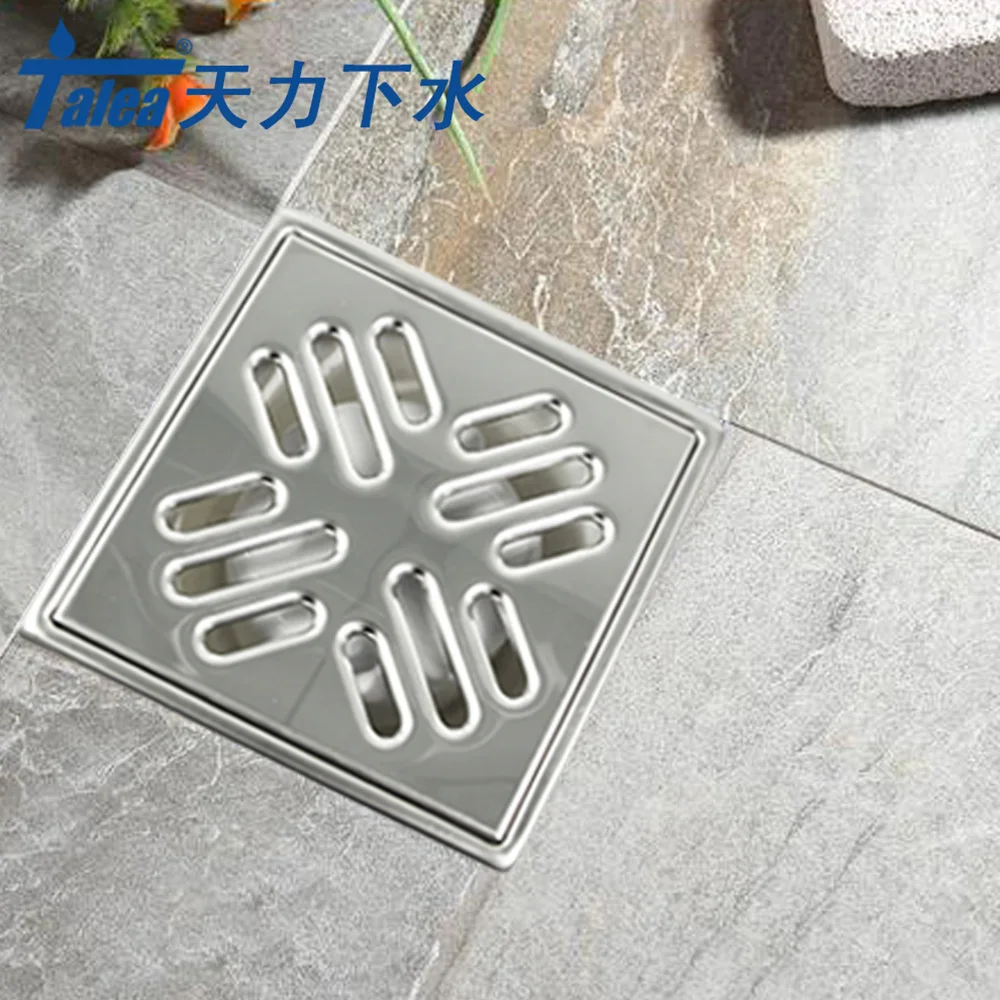 Сетчатый фильтр Talea для ванны квадратный сливной из нержавеющей стали пола и душа