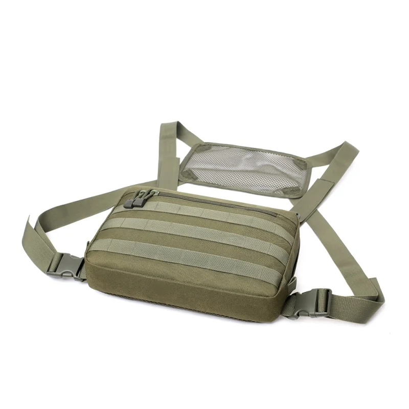 

Men Hunting Cycling Chest Bags Adjustable Oxford Tactical Chest Rig Hop Streetwear Functional Shoulder Bag Waist Packs West
