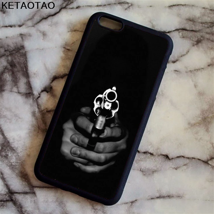 KETAOTAO Лидер продаж оружие пистолет Модный чехол для телефона s iPhone 4S 5S 6 6S 7 8 XR XS Max PLUS