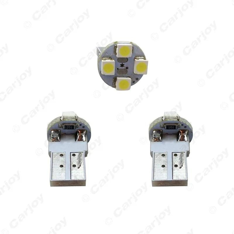 LEEWA 50 шт. Автомобильная T10 W5W светодиодный Ода SMD 1210/3528 автомобильная лампа