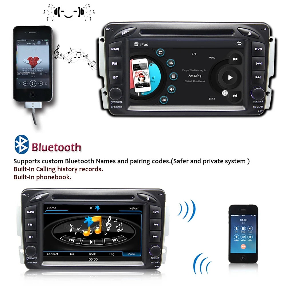 Morovan Автомобиль DVD GPS Навигация Для Benz C Class W203 2000 2004 Viano Vito CLK C208 C209 W208 W209 W210 W168 С 3 Г BT