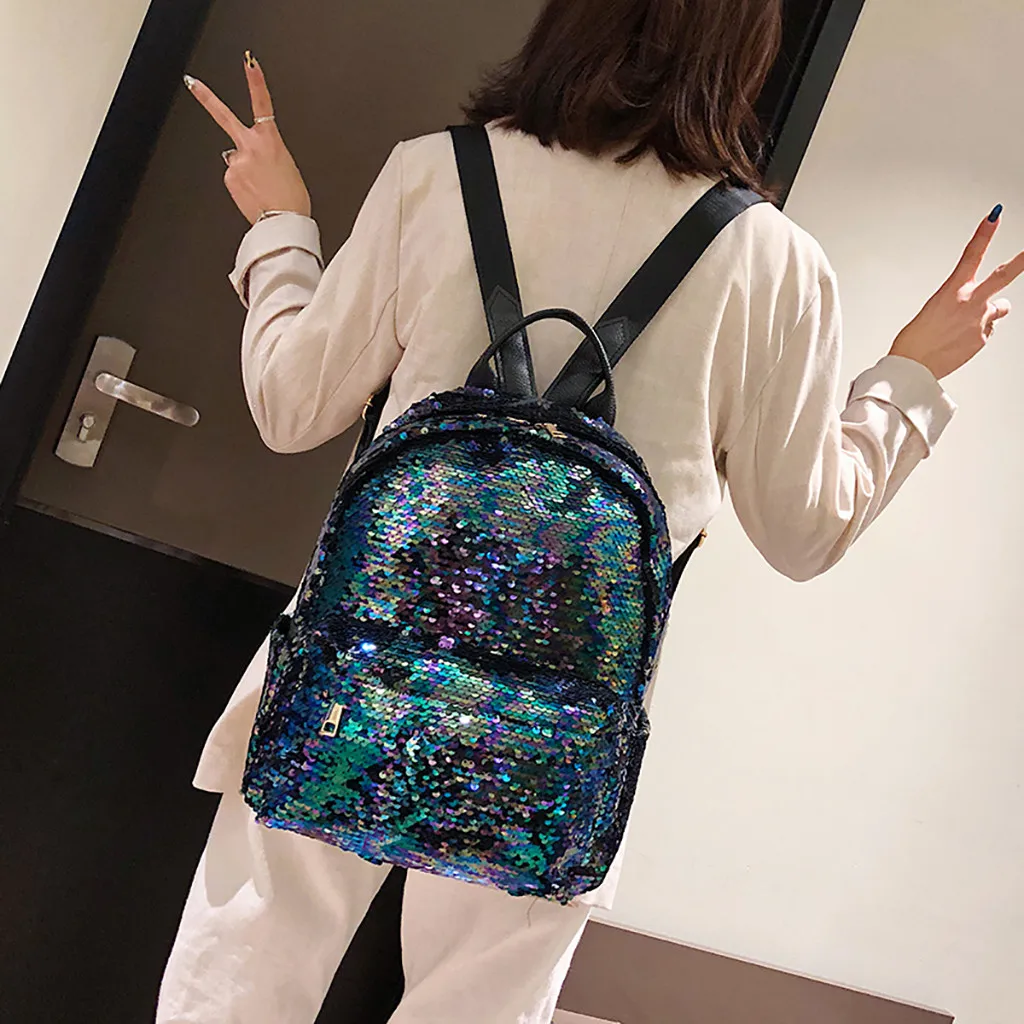 Женский рюкзак XINIU повседневный с блестками escolar mochila masculina 2019|Женские рюкзаки| |