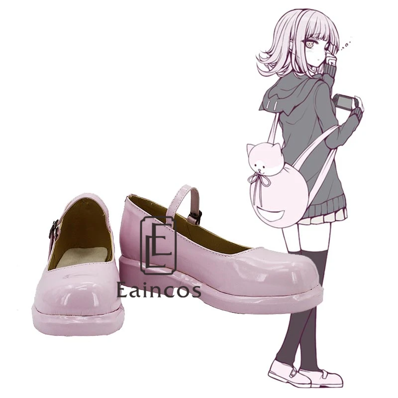 

Anime Danganronpa Chiaki Nanami Cosplay Pink Shoes Custom Made