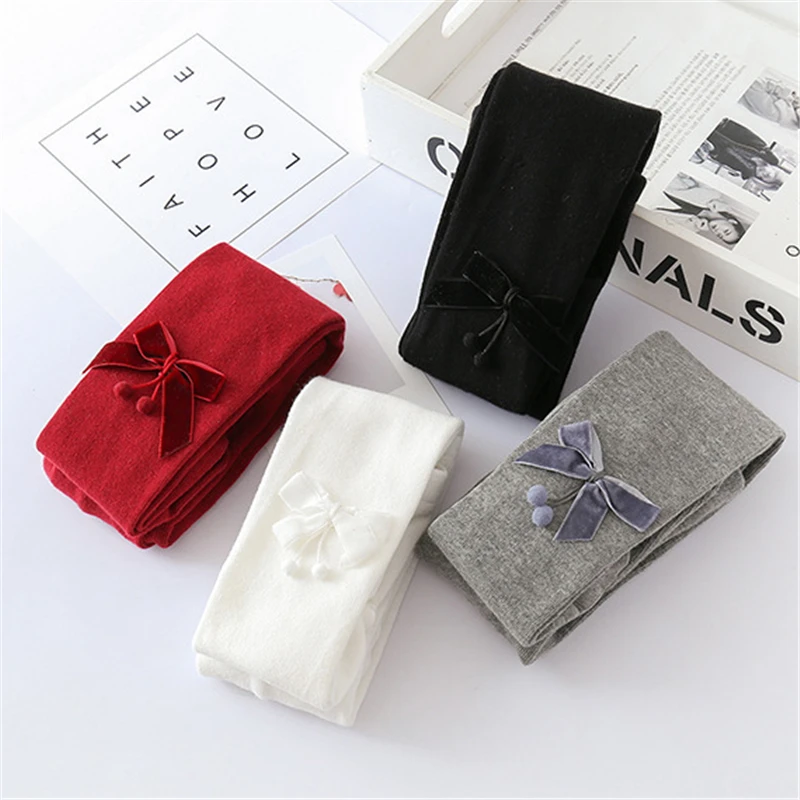 Модные милые колготки принцессы для маленьких девочек Теплые зимние из чистого