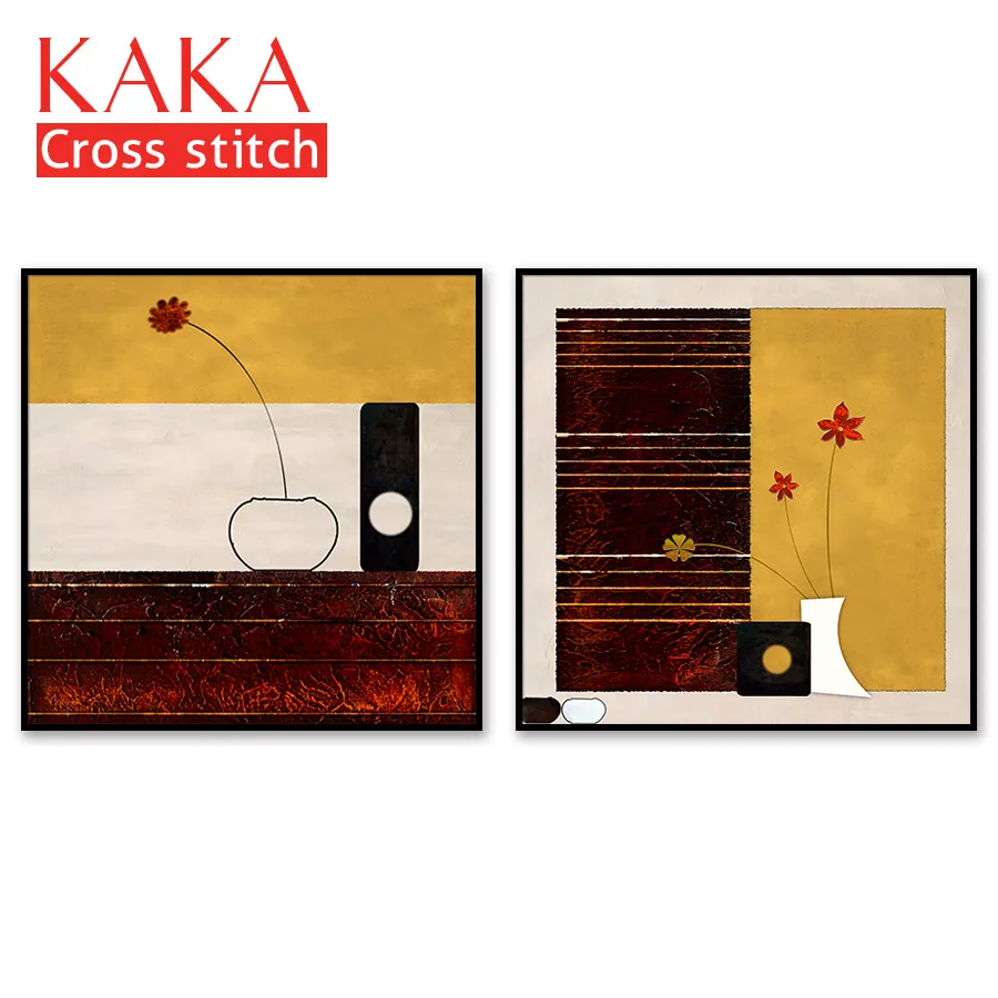 Наборы для вышивки крестиком наборы рукоделия с печатным рисунком 11ct холст