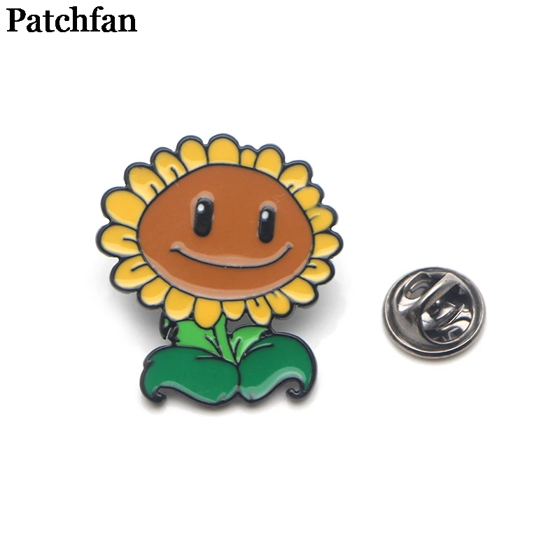 1 Patchfan Растения против Зомби мультфильм цинк булавка para рюкзак одежда для сумки рубашка шляпа insignia значки броши для мужчин и женщин A2037 - Цвет: 1