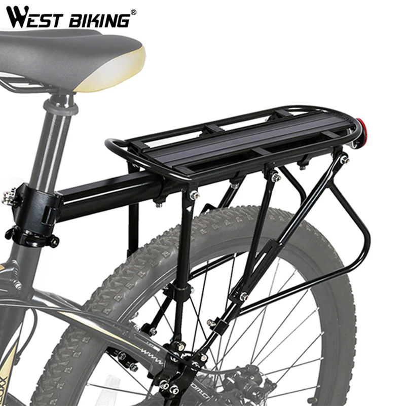 WEST BIKING велосипеда Чемодан перевозчика грузов 140 кг Max Велоспорт Алюминий стойка