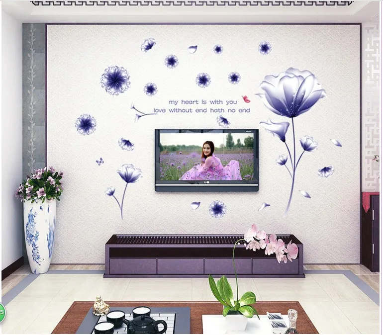 Съемная Настенная Наклейка сделай сам для ванной комнаты большой размер фон