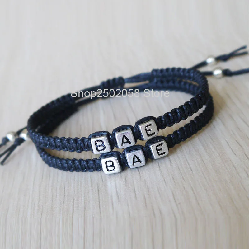 BAE браслет его и ее для пары ручной работы подарок на Рождество Подарок