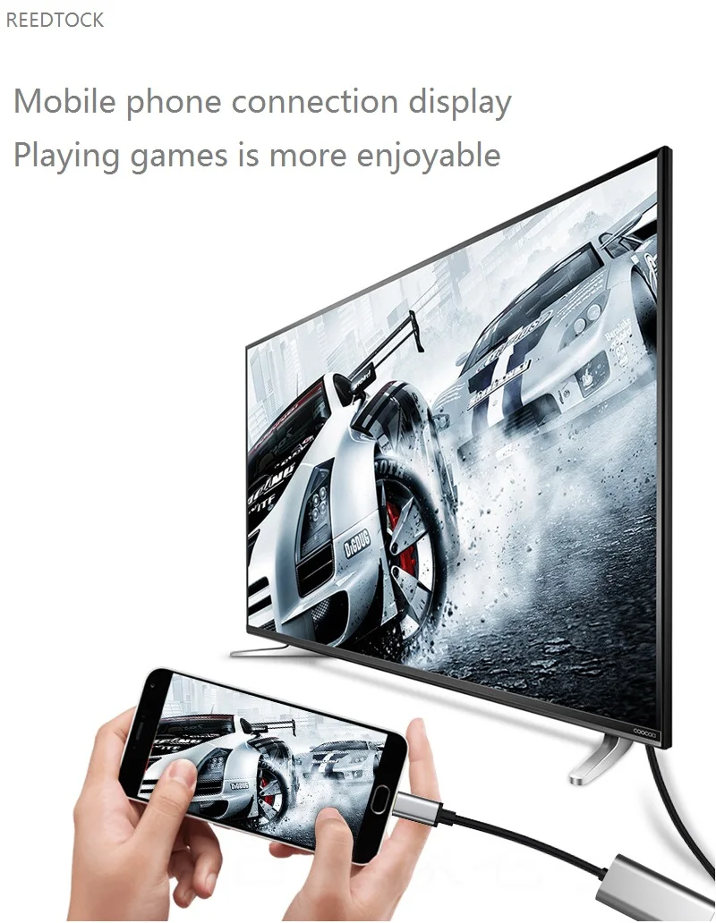 Адаптер типа C к HDMI USB 3,1 type C Мужской к HDMI Женский конвертер для стол из поликарбоната PC смартфон и т. д