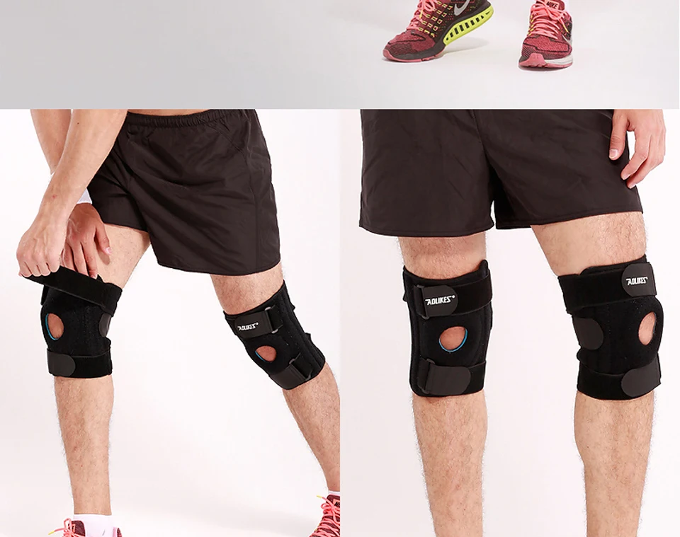 AOLIKES 1 шт. Meniscus наколенники из силикагеля наколенники для пешего туризма бега баскетбола поддержка колена дышащий спортивный коленный протектор