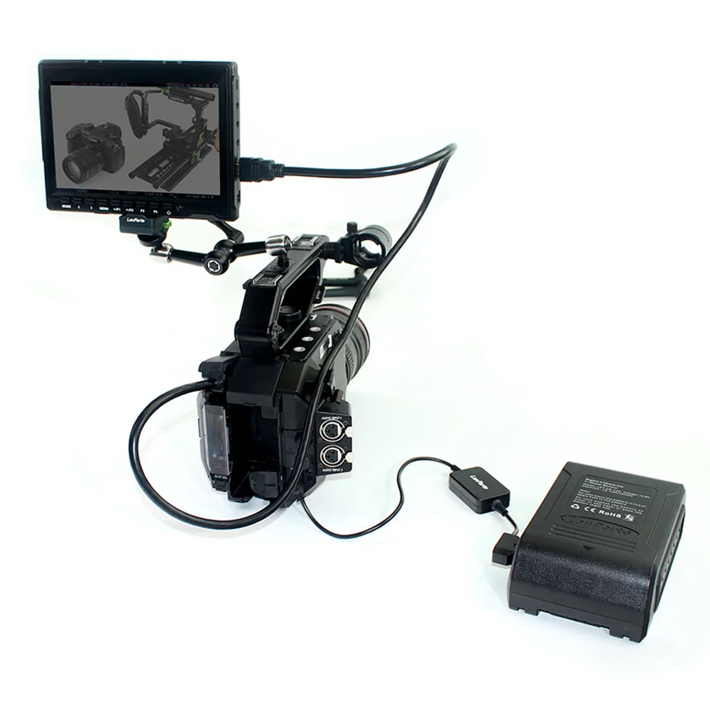 Lanparte D tap 12V DC 50*10mm кабель питания напряжения для Panasonic EVA1 Sony FS7 FS5 AU EVA1|Аксессуары