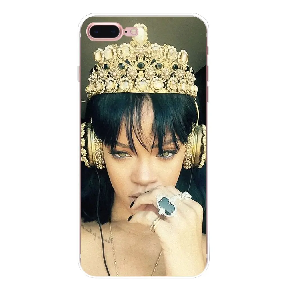 Custom Sexy Pop Star Rihanna Silicone Case For Samsung Galaxy S2 S3 S4 S5 MINI S6 S7 edge S8 S9 Plus Note 2 3 4 5 8 Coque Fundas |