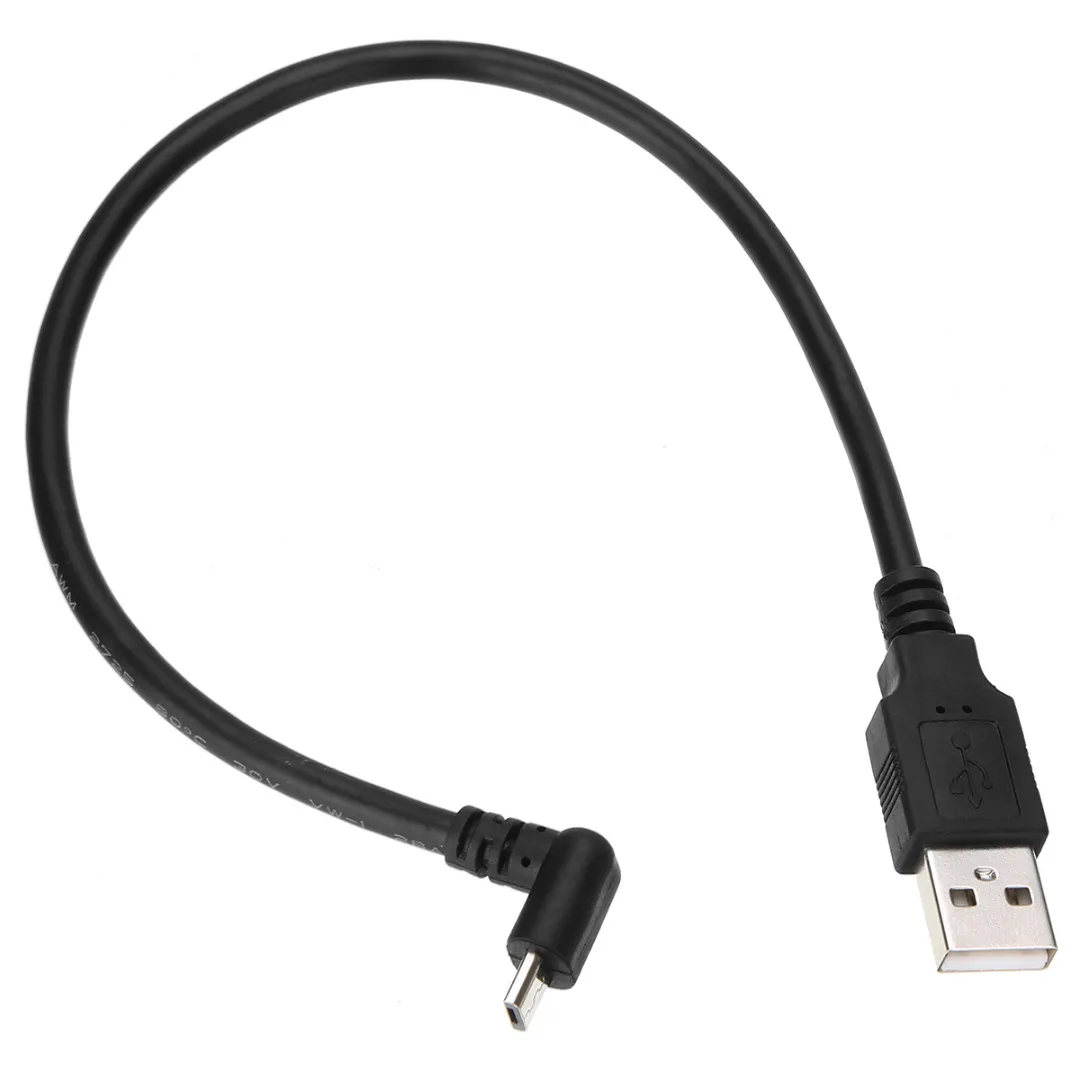 Вверх/вниз/влево/вправо Тип USB кабель для передачи данных разъем провода 30 см USB 2,0 A папа влево вправо 90 градусов Угол Micro Usb кабель Шнур