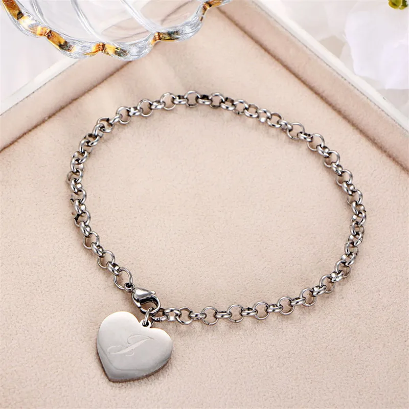 

Charm Stainless Steel Chain Letter In Heart Anklets For Women Ankle Bracelet On The Leg Star Anklet Female Foot Jewelry