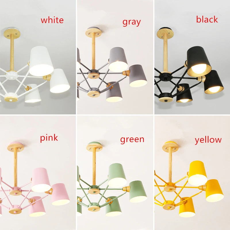 Современное освещение для интерьера скандинавский деревянный художественный