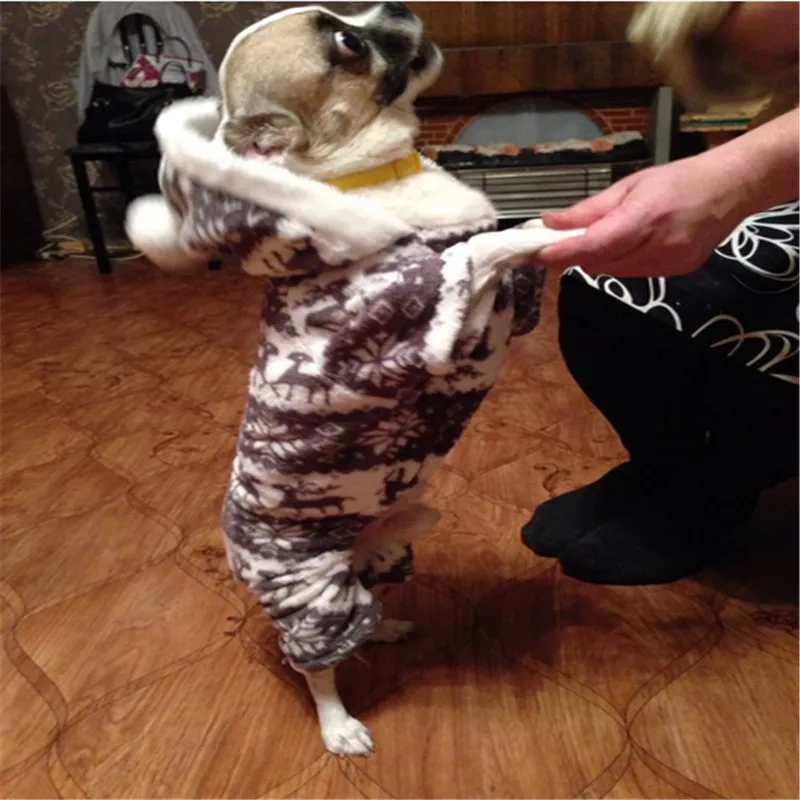 Милый мягкий коралловый бархатный комбинезон для домашних животных осенне