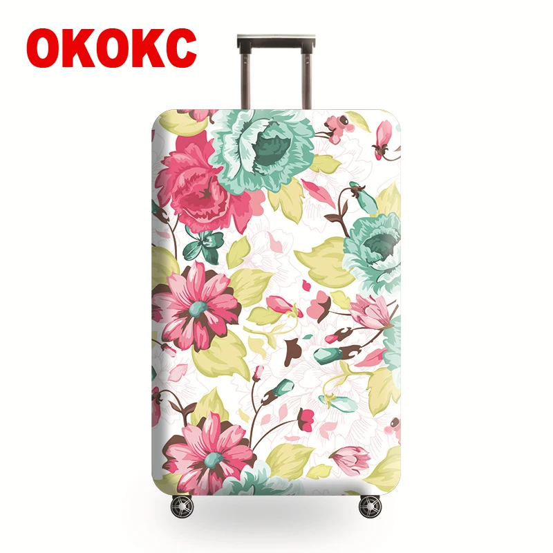 Чехол OKOKC для чемодана эластичный плотный подходит чемоданов 22 25 дюймов чехол