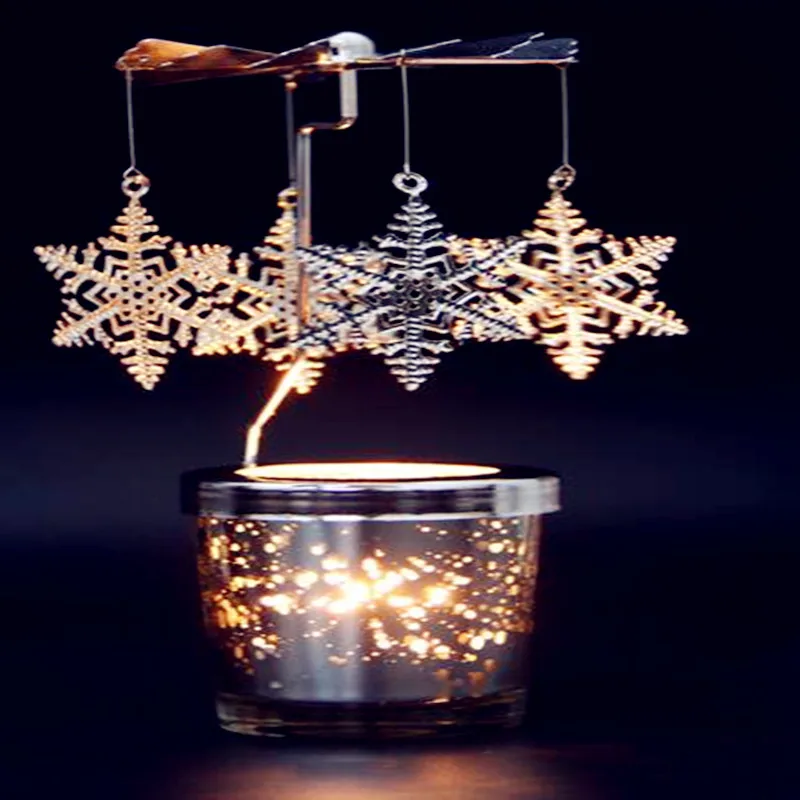 

2017 fragrance European style birds wrought iron windmill rotating candlestick