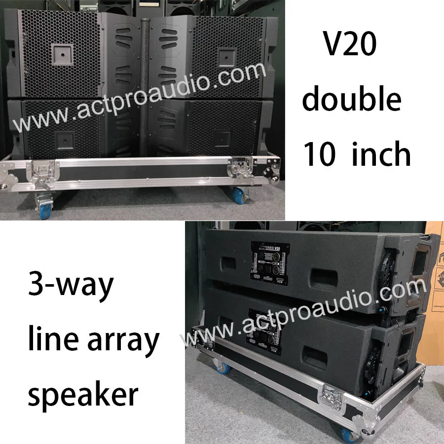 Двойная 10-дюймовая линейная акустическая система V20 профессиональная PA speaker |