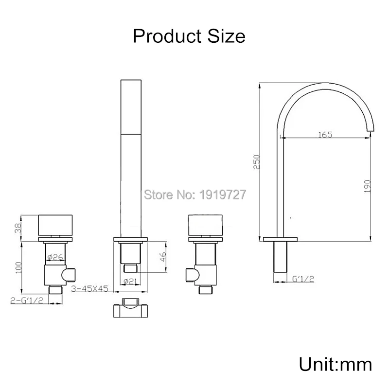 Бронзовый Смеситель для раковины в ванной комнате с масляным напылением и 3