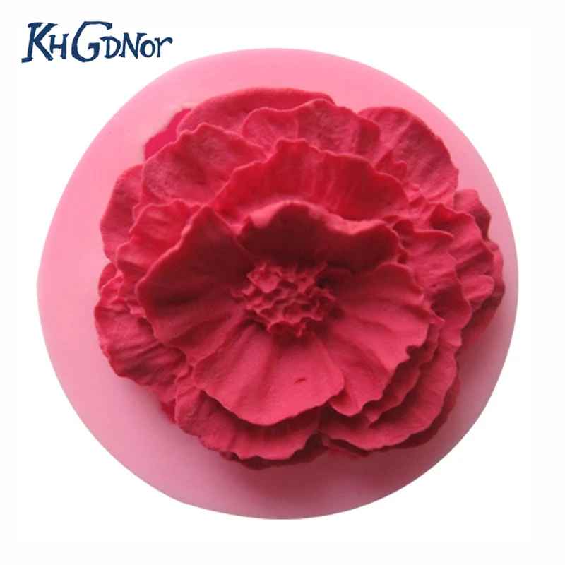 Украшение для торта большой цветок формочка печенья сахар силиконовые