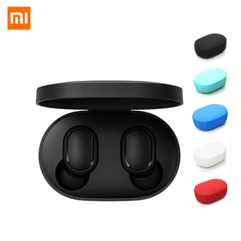 Беспроводная bluetooth-гарнитура mi jia Red mi AirDots, стерео наушники с басами, Bluetooth 5,0, наушники mi c Handsfree, наушники с управлением AI