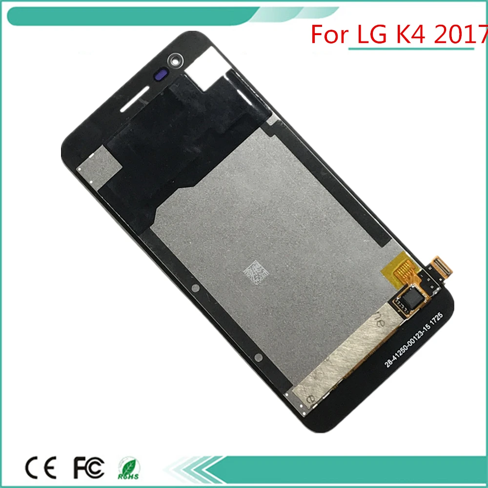ЖК-дисплей для LG K4 2017 X230 дигитайзер сенсорного экрана с черным цветным комплектом