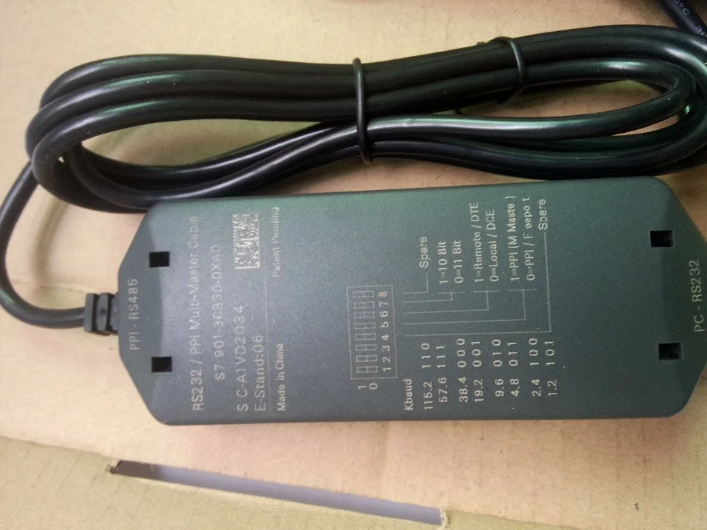 Кабель для программирования 6ES7 901 3CB30 0XA0 PC PPI (PC +) sim карты S7 200 ПЛК интерфейс RS232