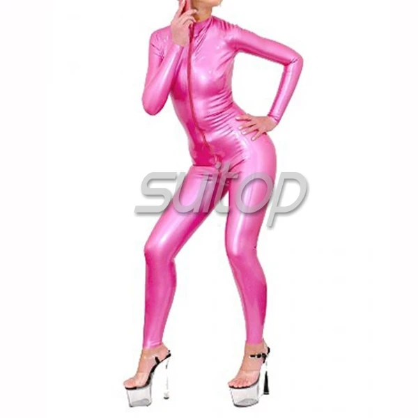 Латексные металлические Розовые боди zentai из резины высокого качества|rubber zentai|rubber