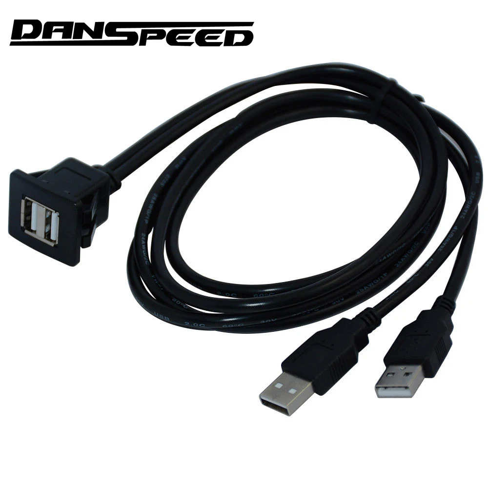 DANSPEED Водонепроницаемый 3 фута 1 м двойной USB 2 0 порт папа мама панель монтажный