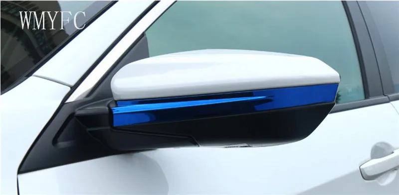 Нержавеющая сталь зеркала полоски для Honda Civic 10th седан купе хэтчбек 2016 2017 2018